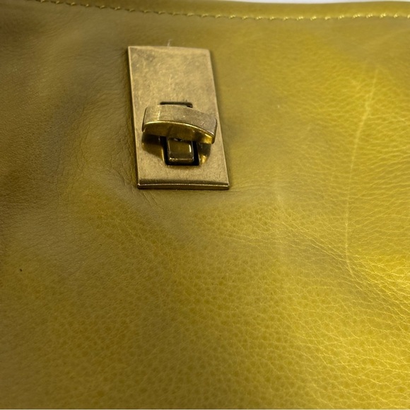 American Leather Company Green Smooth Leather Tote Bag - Picture 6 of 12